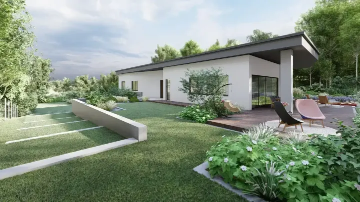 Projekt ogrodu z lasem w Rybniku: zdjęcie z realizacji 4